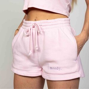 Moods Pink Moody Embroidered 2” Shorts
